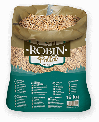 worek pelletu opałowego Robin do kupienia w Rybniku lub sklepie internetowym